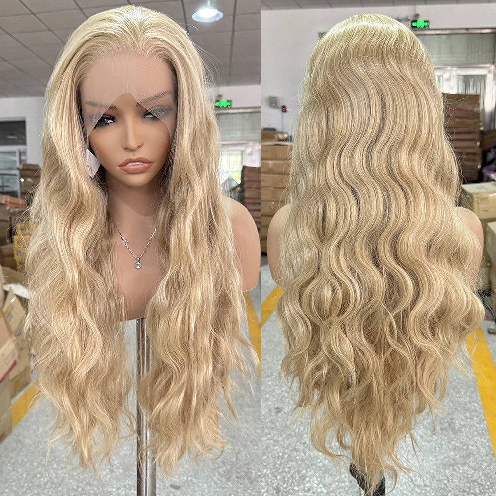 613 Mix Blonde Synthetic Lace Front Wig
