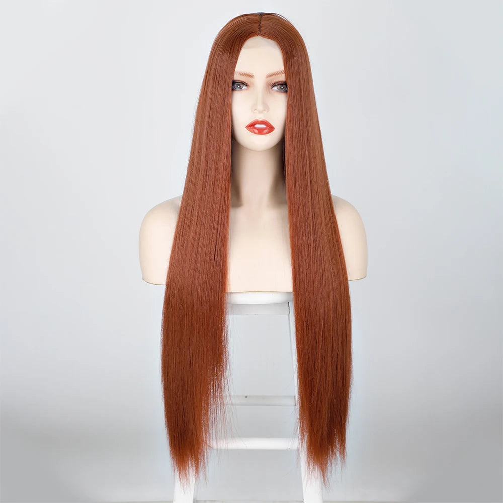 32 Inch Blonde Straight Wig