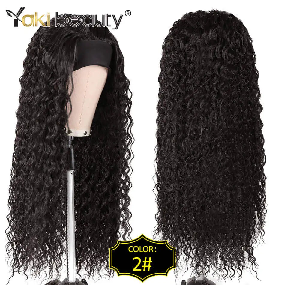 28Inch Synthetic Ice Headband Wig