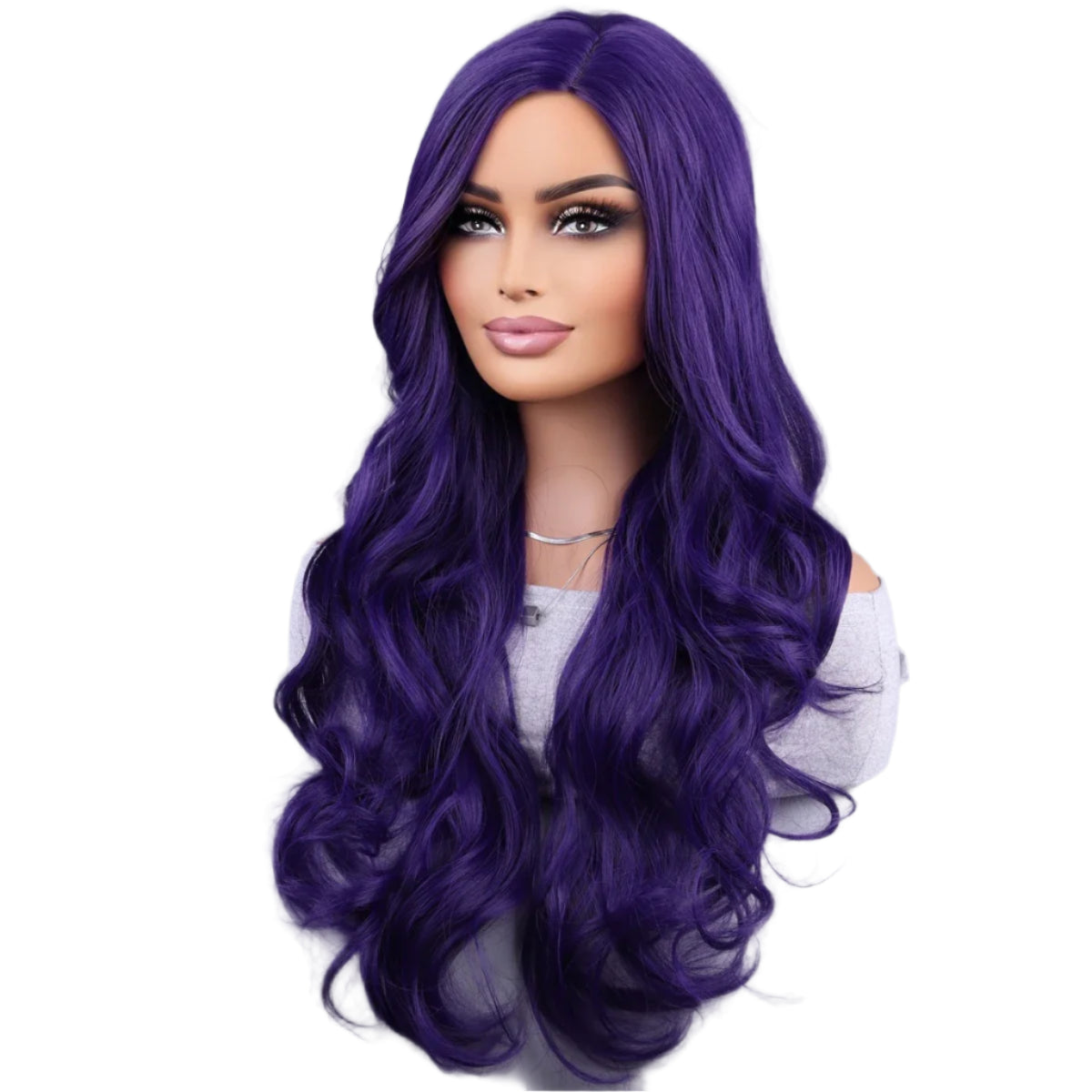 Brown Synthetic Curly Wig