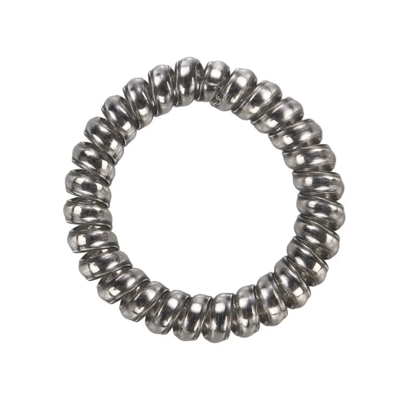 4Pcs/set Telephone Wire Hair Ties