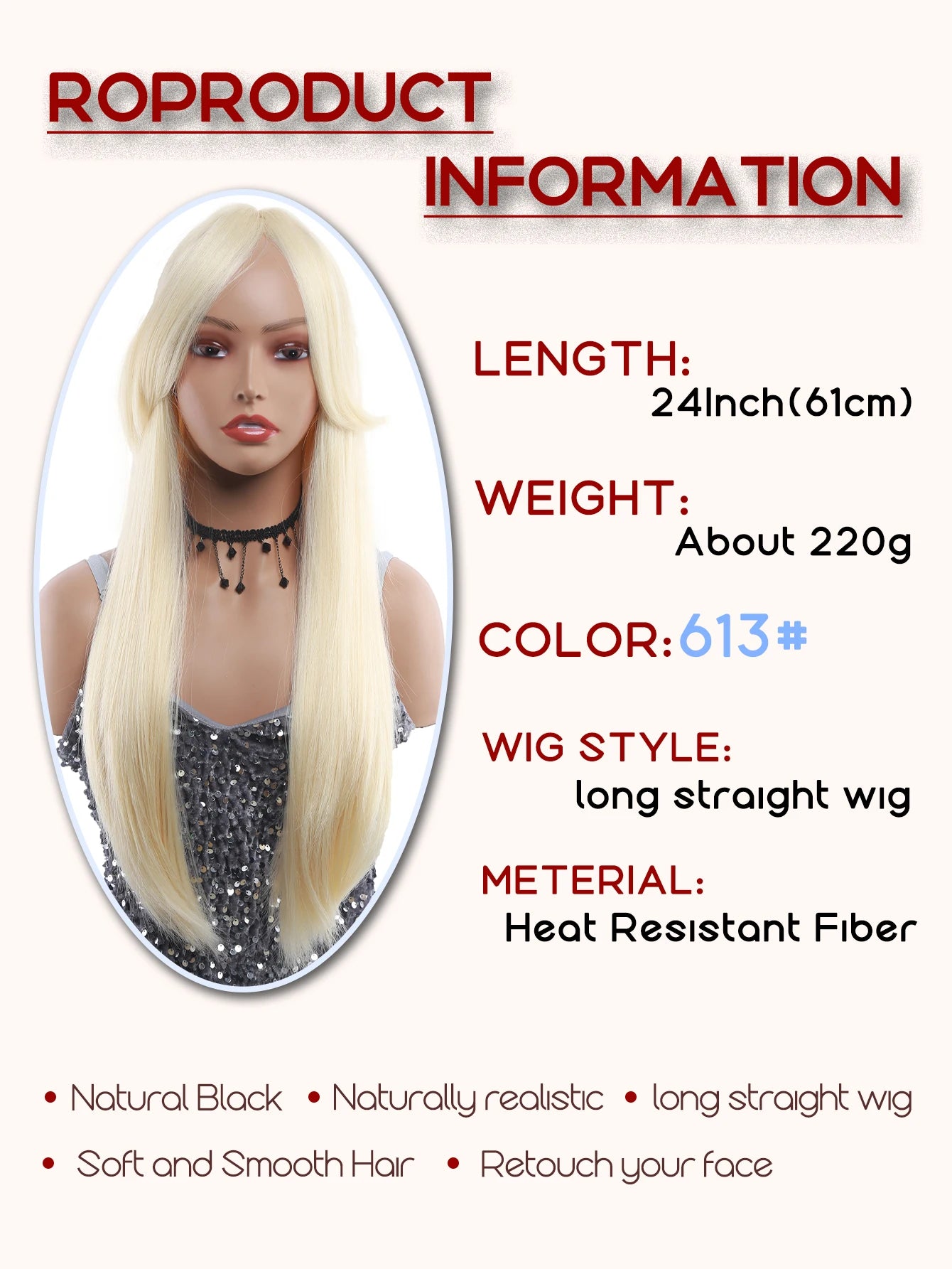 Straight Hair Natural Wig