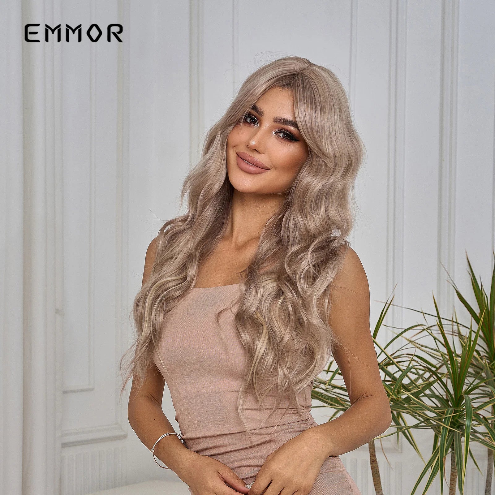 Brown Wig with Bangs