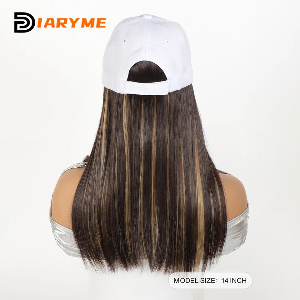 Baseball cap wig Synthetic Wigs