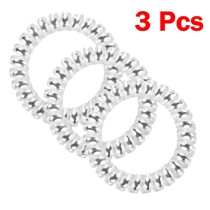 4Pcs/set Telephone Wire Hair Ties