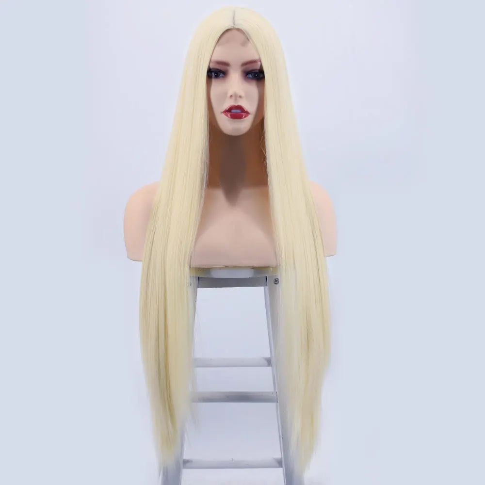 32 Inch Blonde Straight Wig