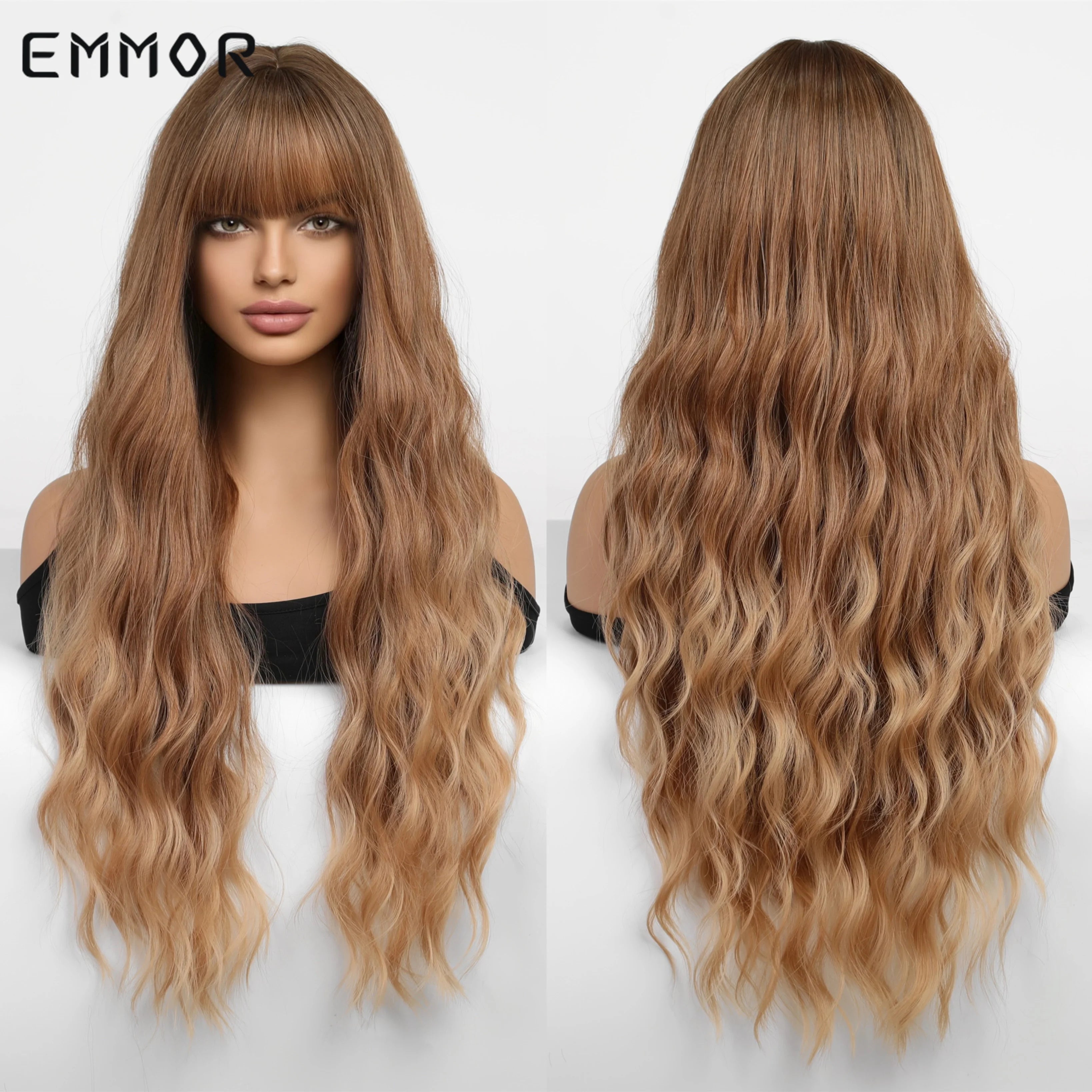Ombre Black to Light Blonde Hair Wig