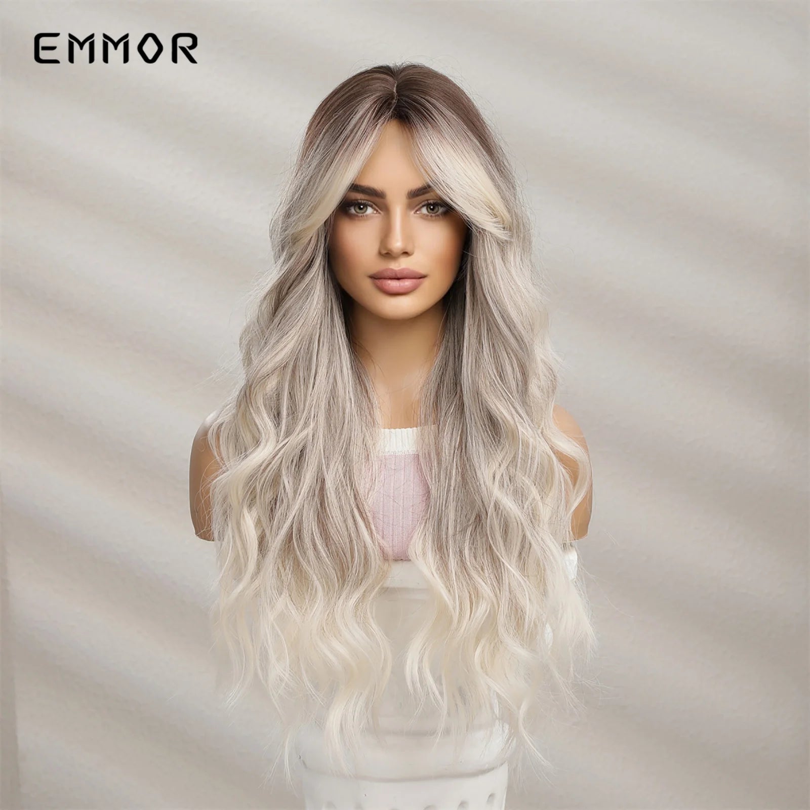 Long Wavy Wigs with Bangs