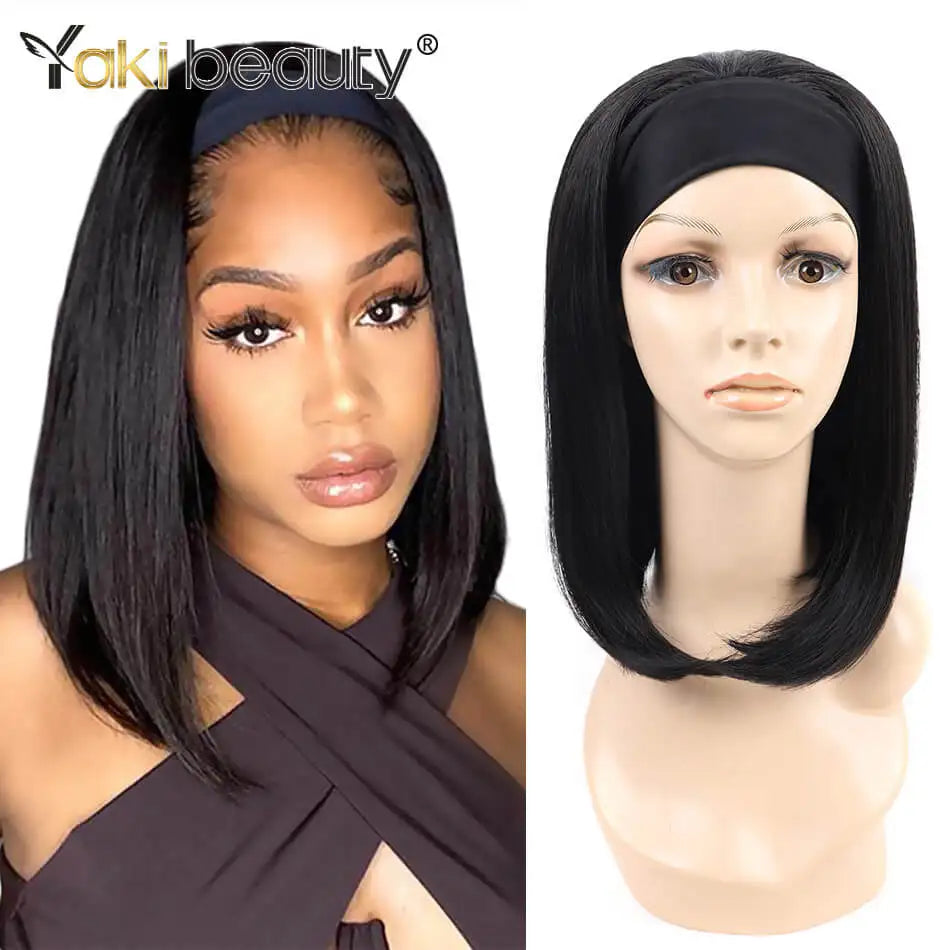 28Inch Synthetic Ice Headband Wig