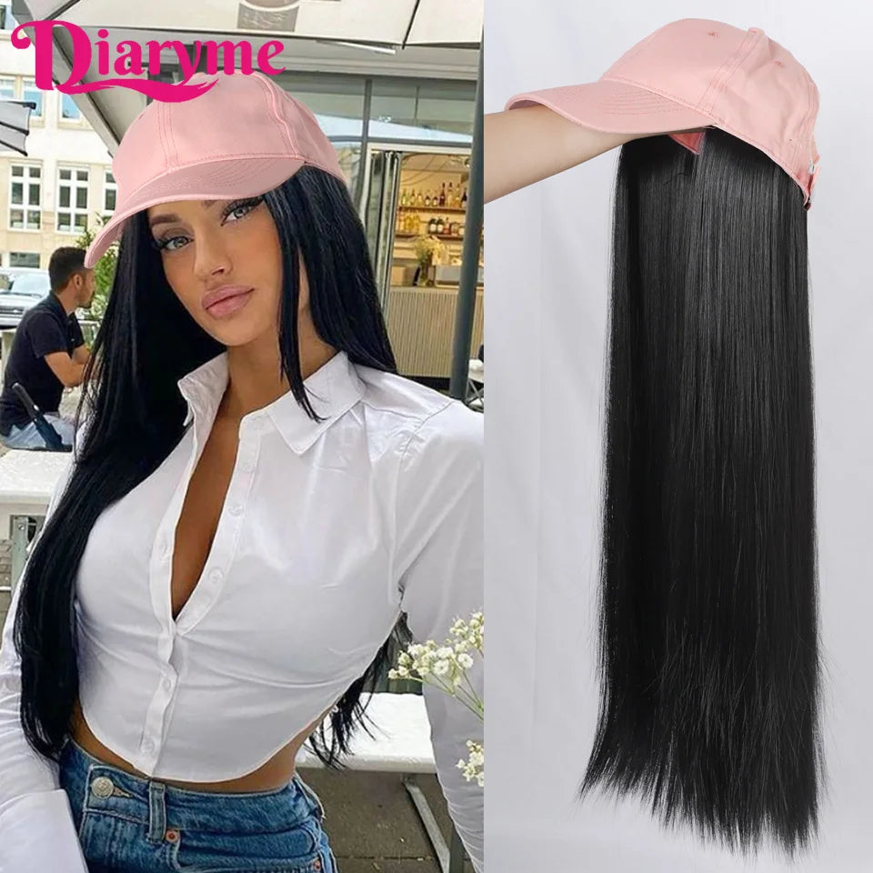 Long Straight Wig with cap