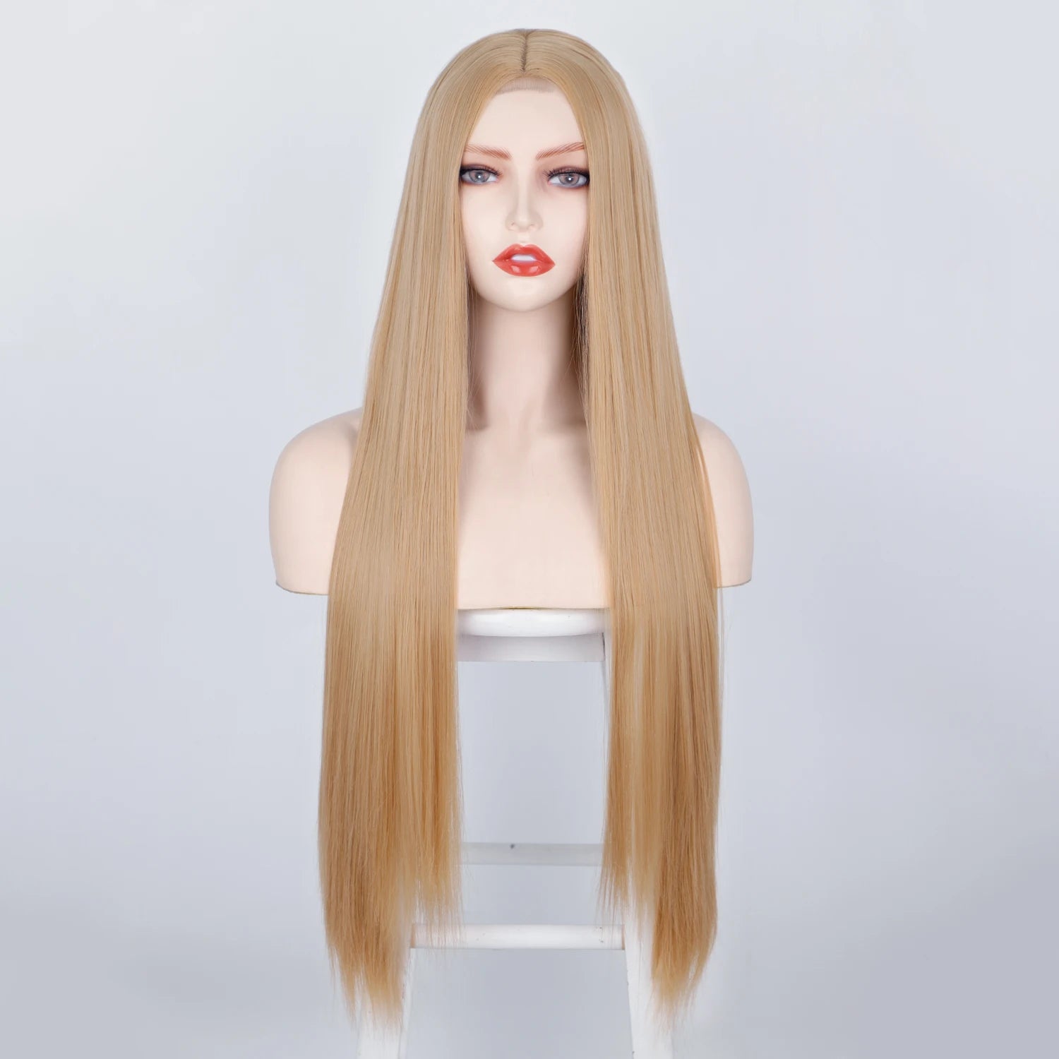 32 Inch Blonde Straight Wig