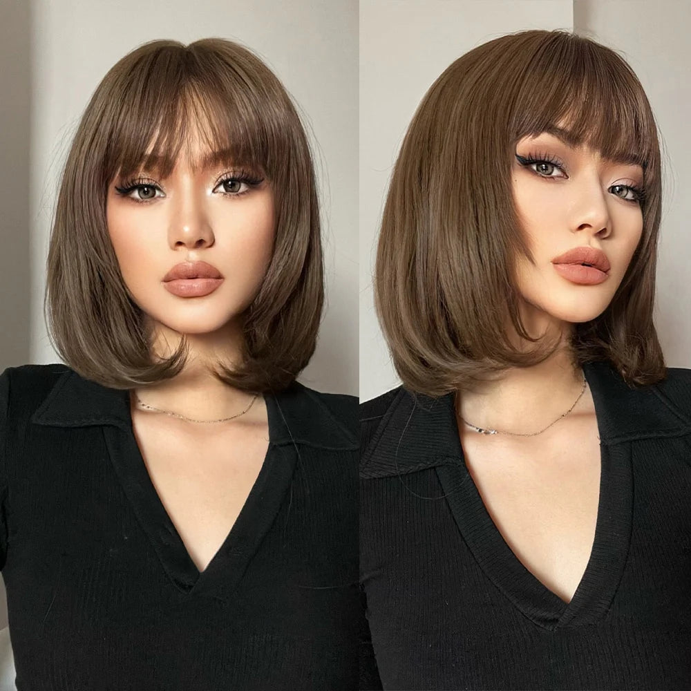 Long Wavy Wigs Brown with Blonde Wigs