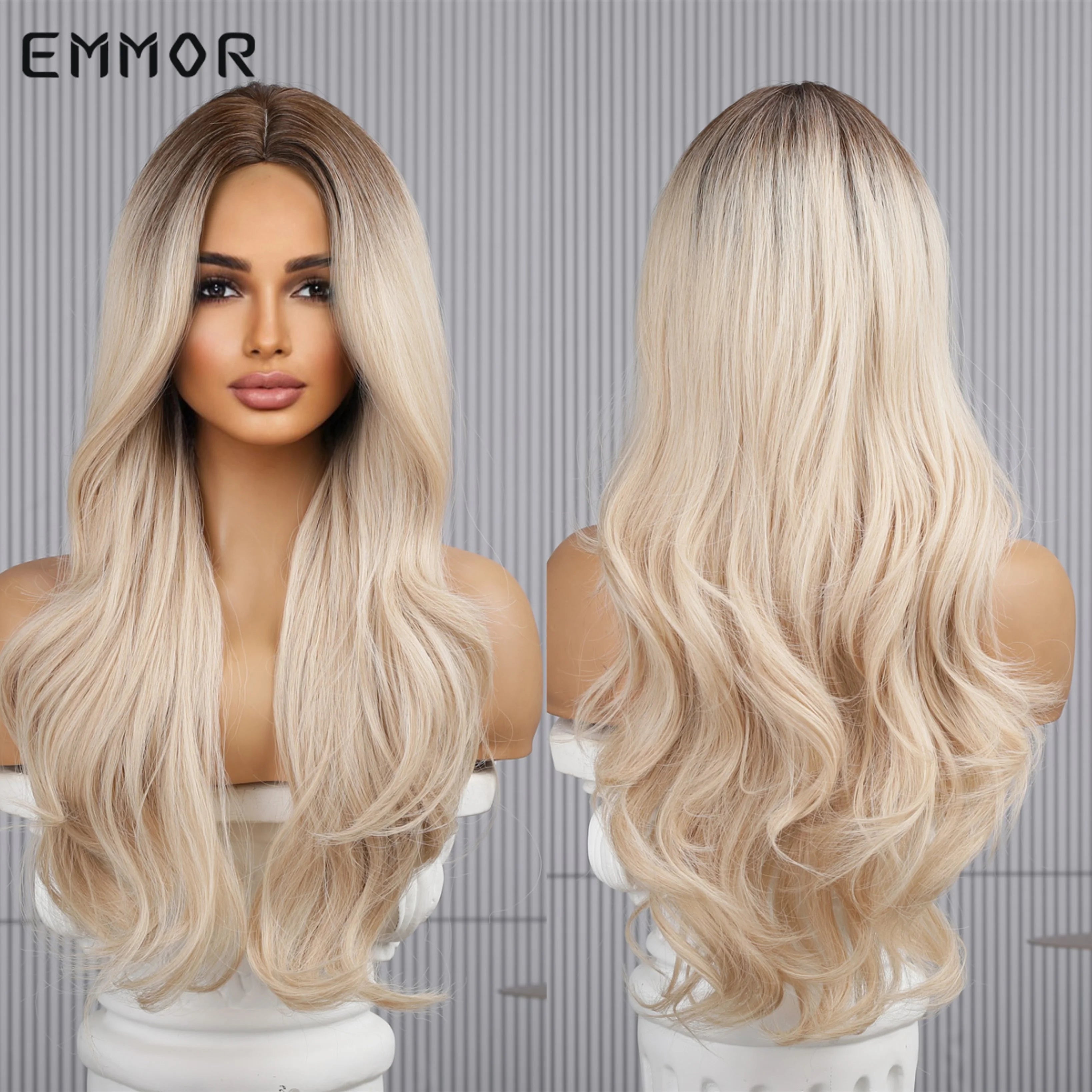 Long Wavy Wigs with Bangs