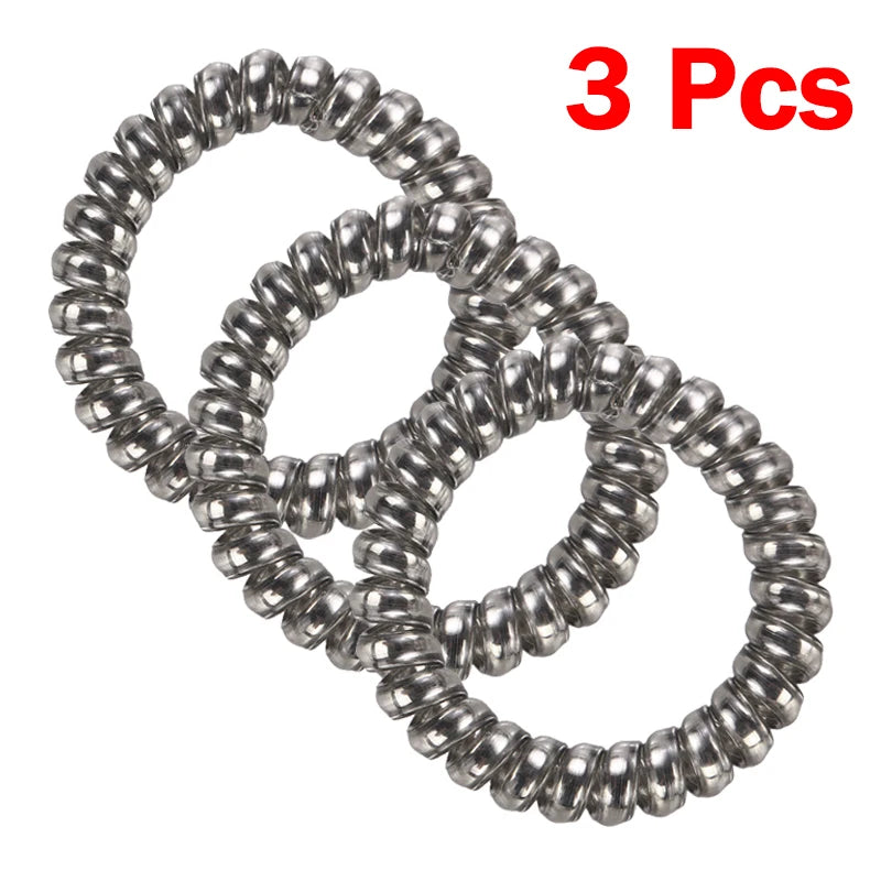 4Pcs/set Telephone Wire Hair Ties