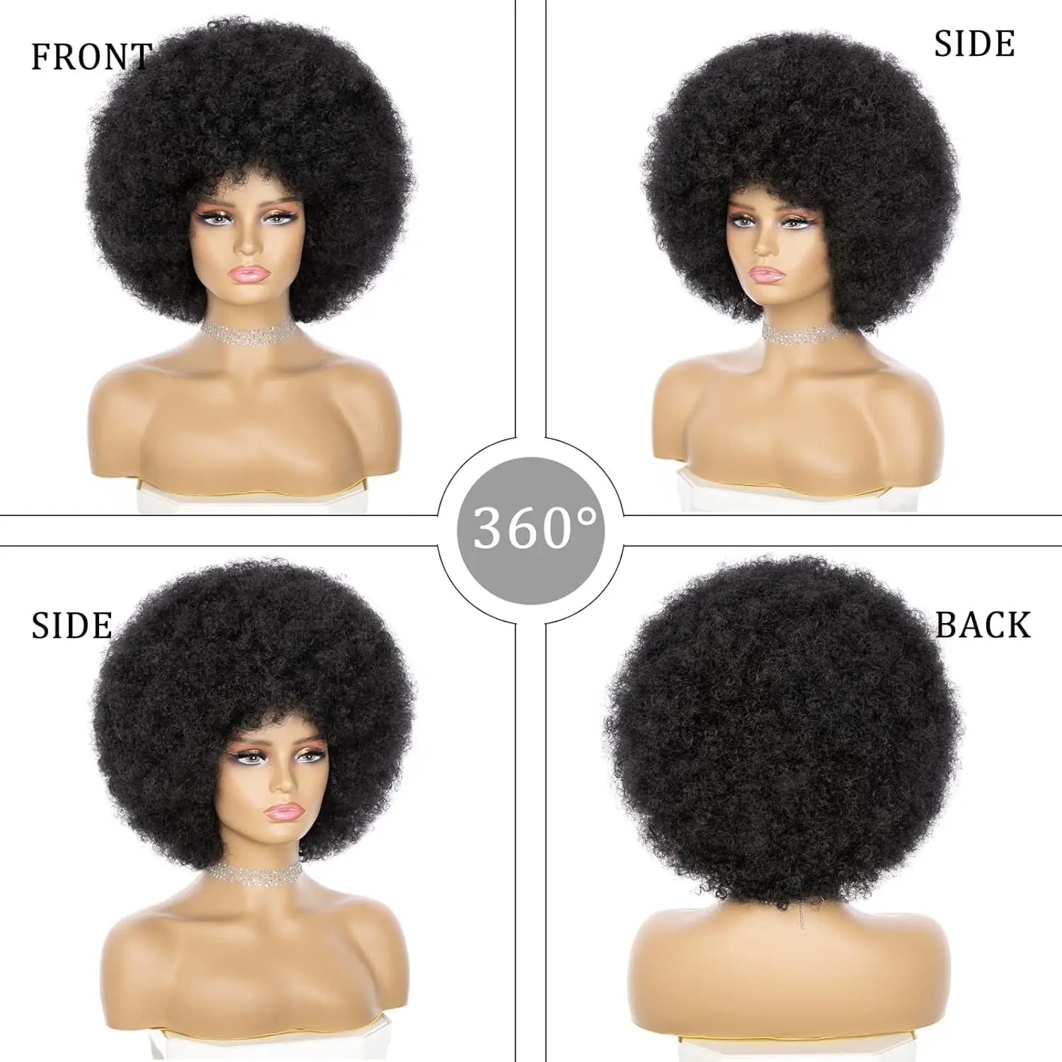 Synthetic Afro Kinky Curly Wig