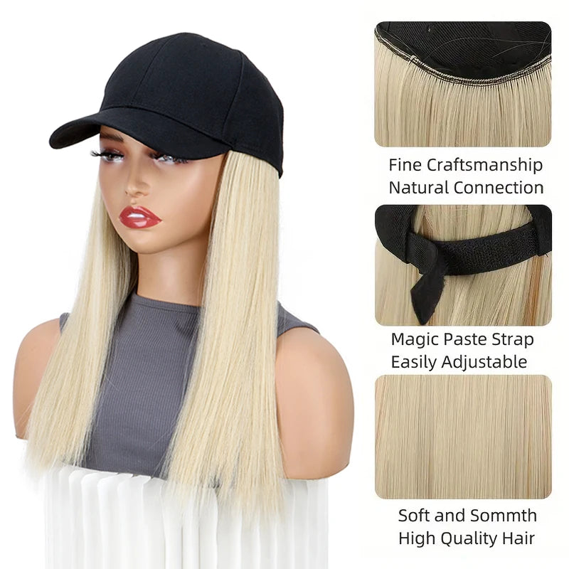 Synthetic 18Inch Long Straight Hat