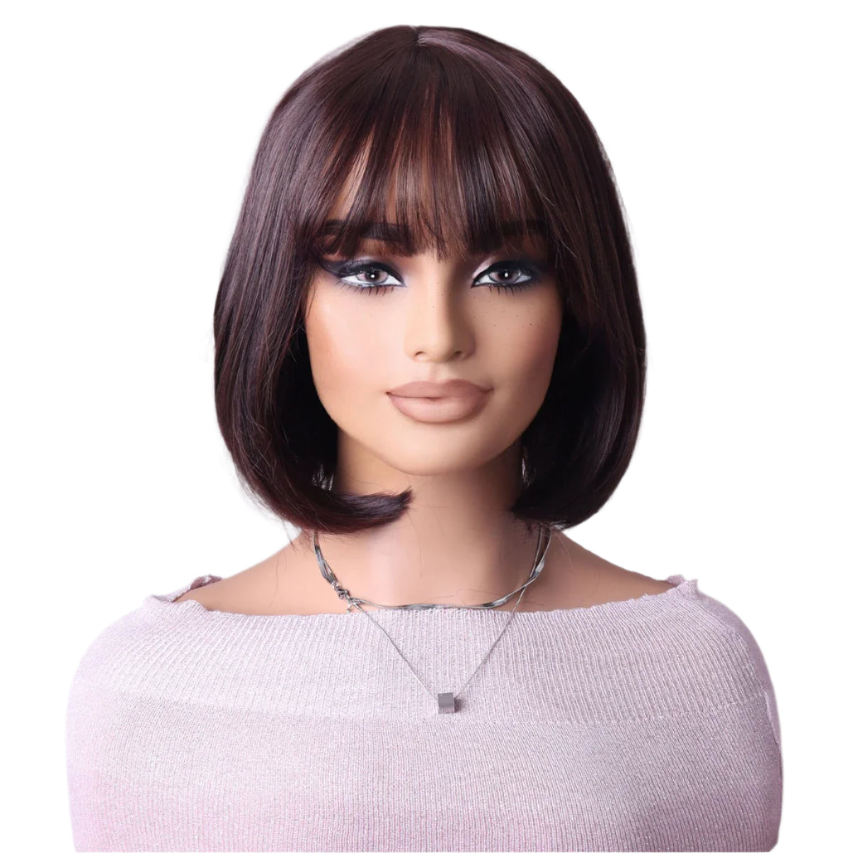 Synthetic short bob wig