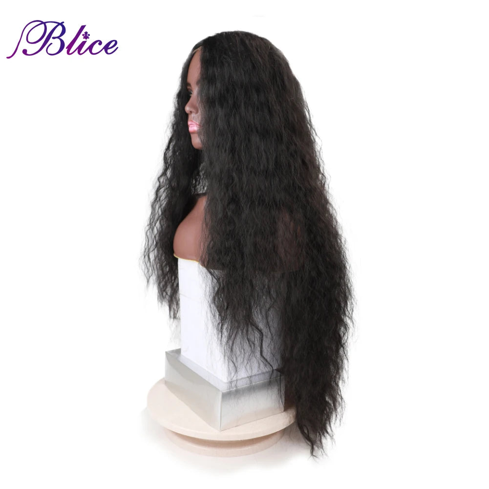 Long Wig 4*1 Lace Middle Part Wavy Wigs