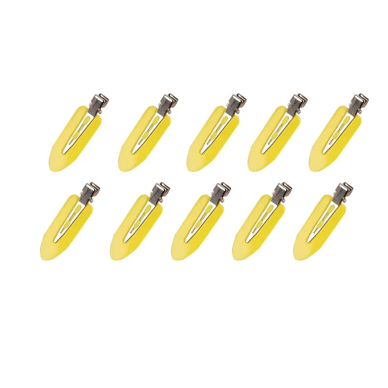 10pcs/set No Crease Basic Hair Clips