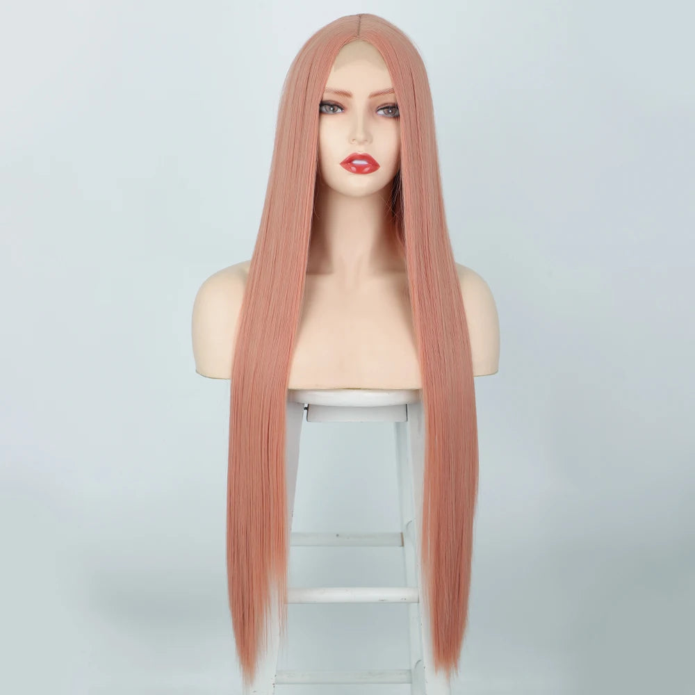 32 Inch Blonde Straight Wig