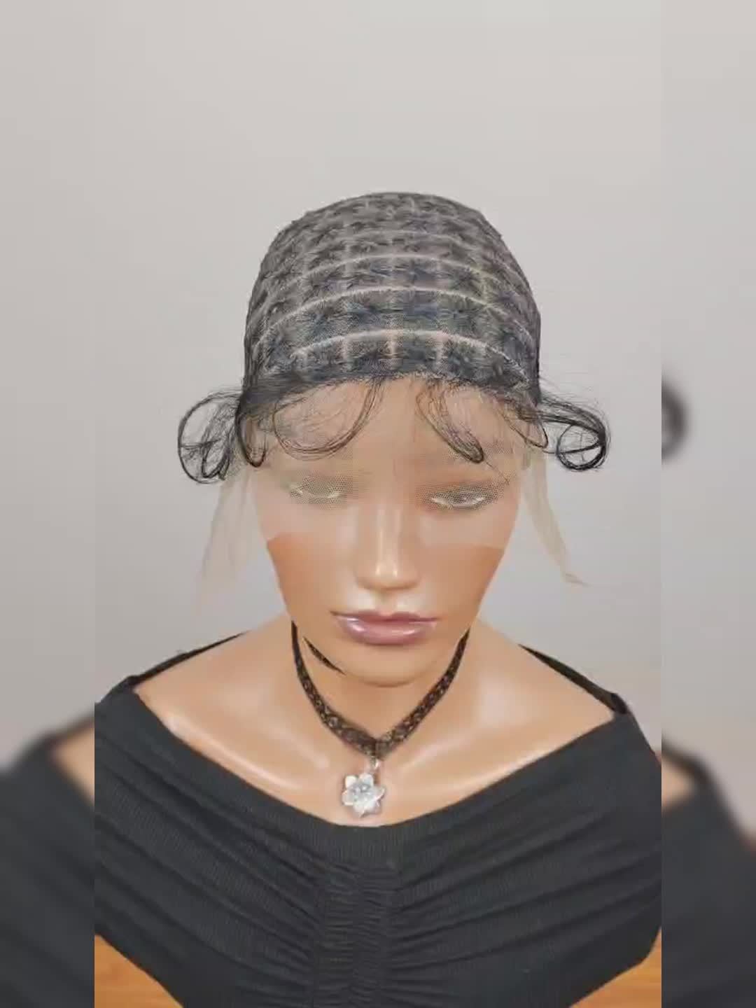 Double Layer Crochet Wig Cap with Baby Hair