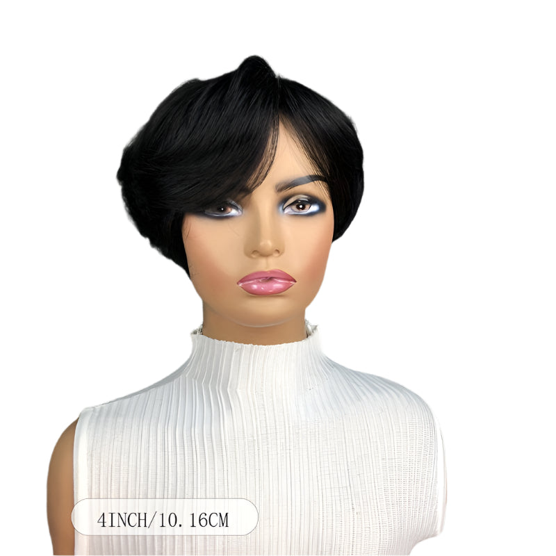 Elegant Natural Black Straight Bob Wig