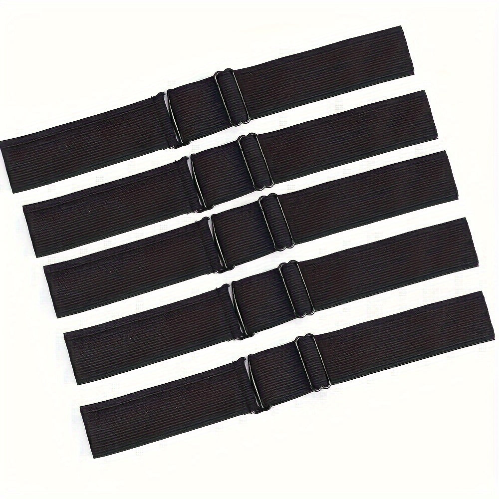 5pcs/7pcs/15pcs/20pcs/30pcs Black Adjustable Elastic Band for Wigs
