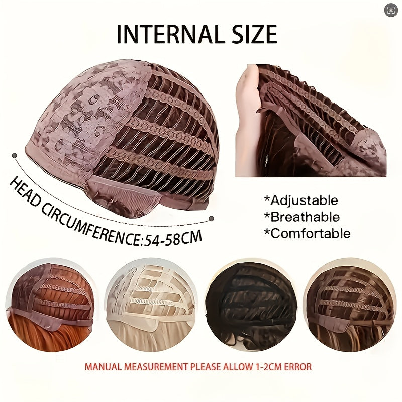 Blonde and Brown Mix  High-Temperature Synthetic  Wig