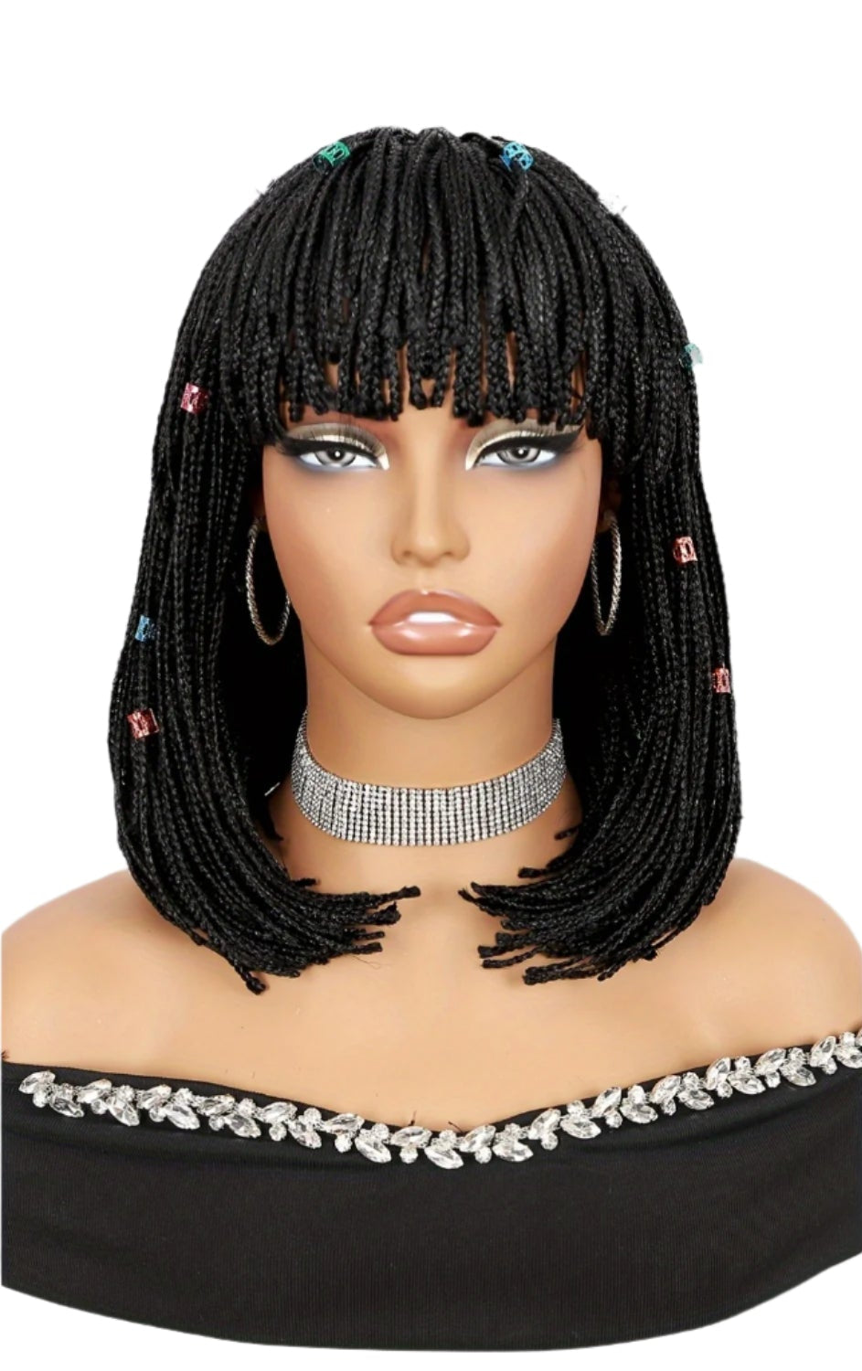 12" Braided Bob Wig