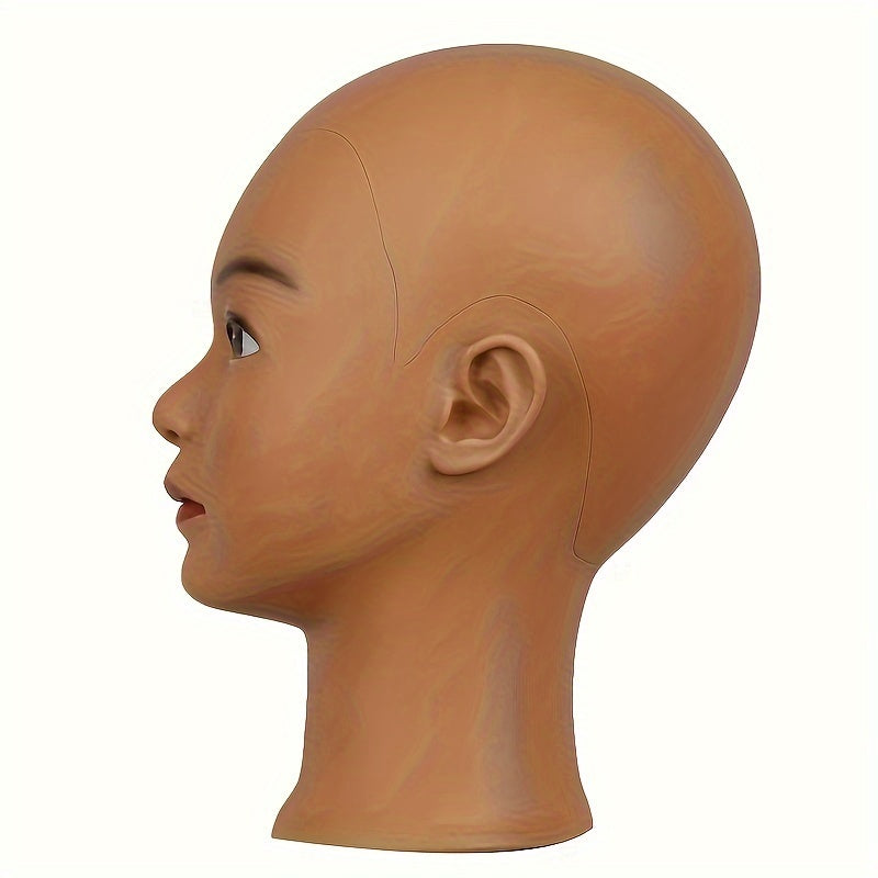 Plastic PVC Bald Human Model Head Female Professional Beauty Head