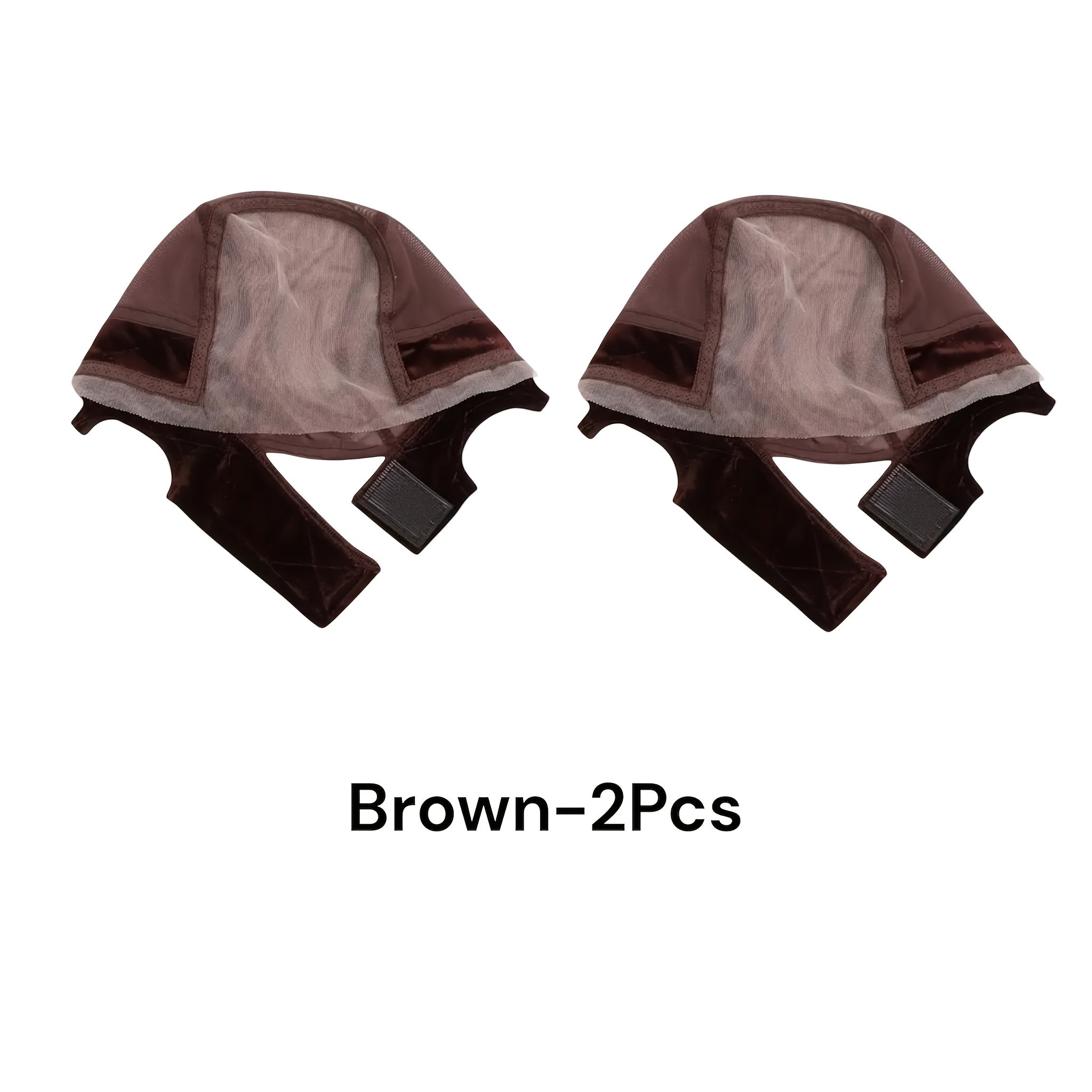 2pcs Adjustable Non-Slip Wig Cap With Breathable Grip Band