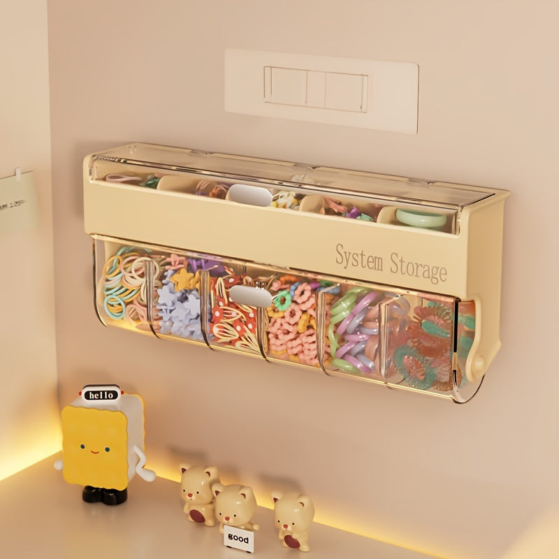 Fashion Cream Yellow Hair Accessory Organizer