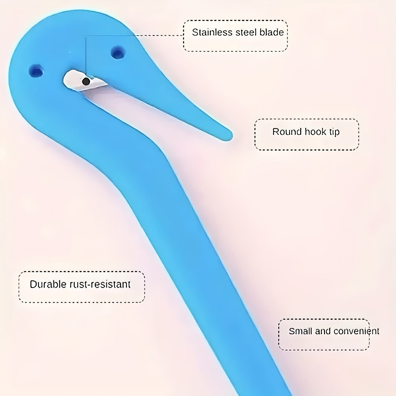 A Set of 4 Elastic Band Removers, Elastic Rubber Band Cutters, Convenient Tools for Removing Disposable Rubber Bands.
