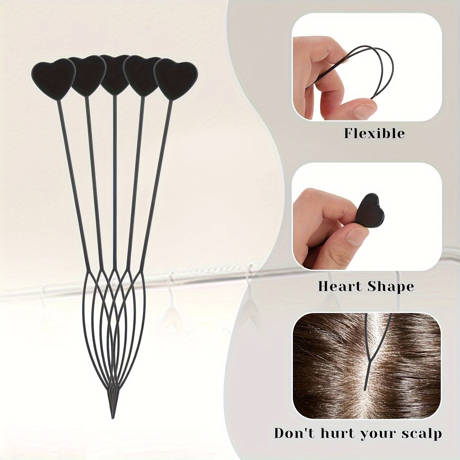 12-Pack Bead Hair Accessories