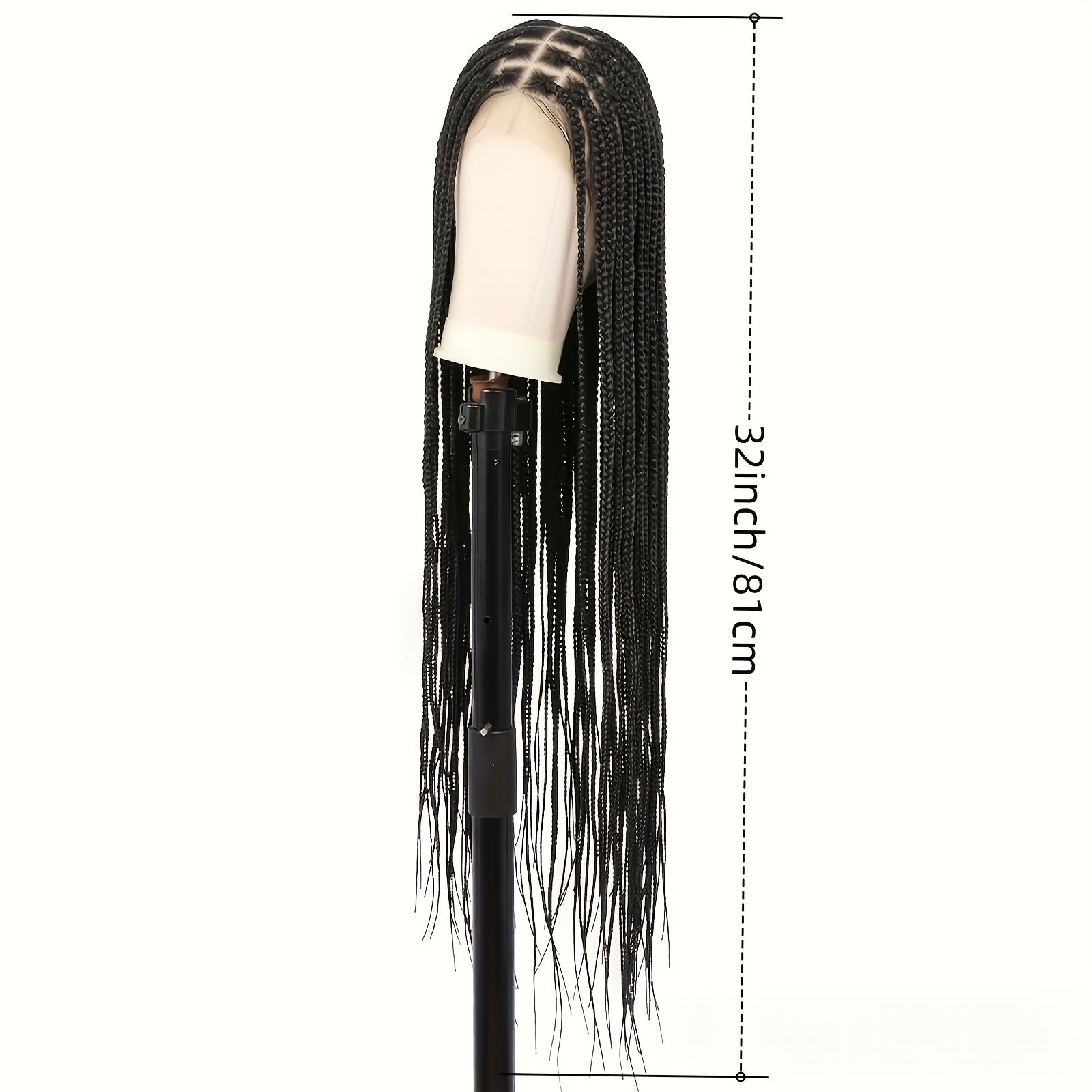 360° HD Full Lace Braided Wigs For Women Box Braid Wig Knotless Braided Wigs With Baby Hair