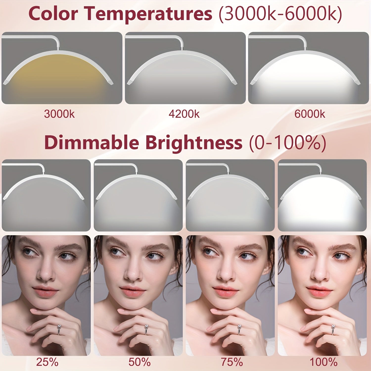 1pc Dimmable LED Eyelash Lamp