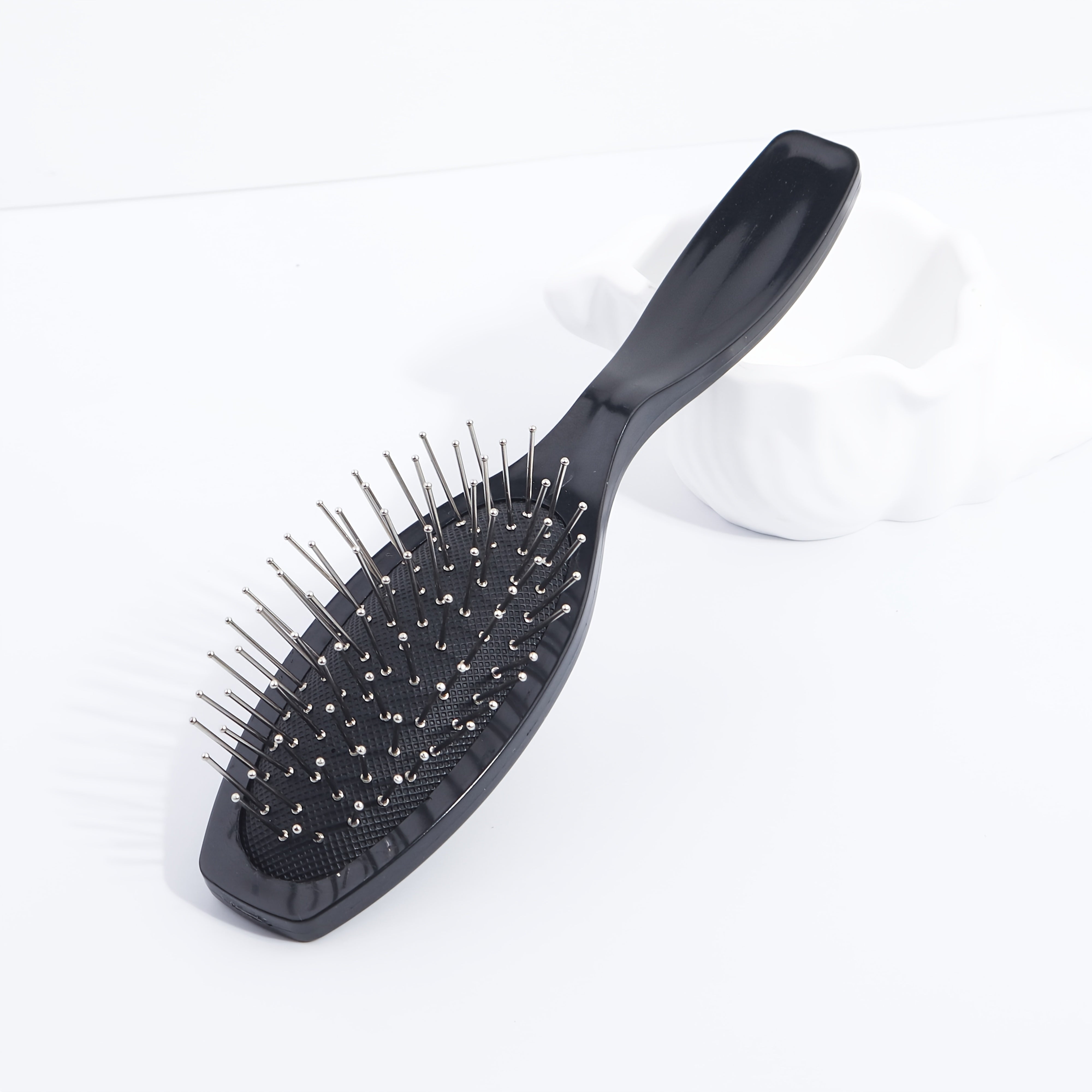 1pc Stainless Steel Needle Detangling Hair Brush