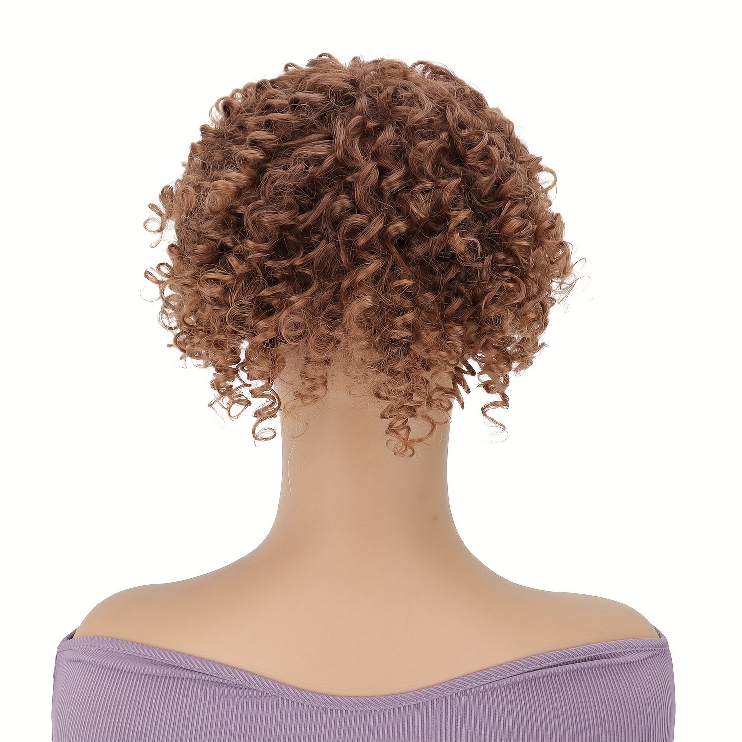 Volumizing Afro Curly Hair Topper for Women - High-Temperature Resistant Synthetic Hairpiece