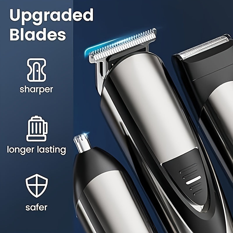 SHPAVVER, 17-Pc Set Rechargeable Hair Clippers Kit With Safety Lock