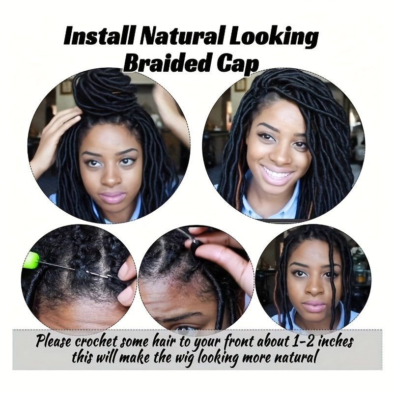 Double Layer Crochet Wig Cap with Baby Hair