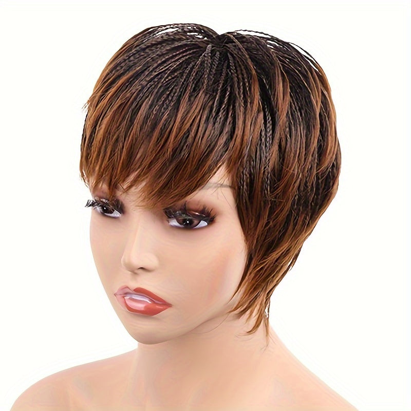 Elegant 10" Glueless Pixie Cut Wig