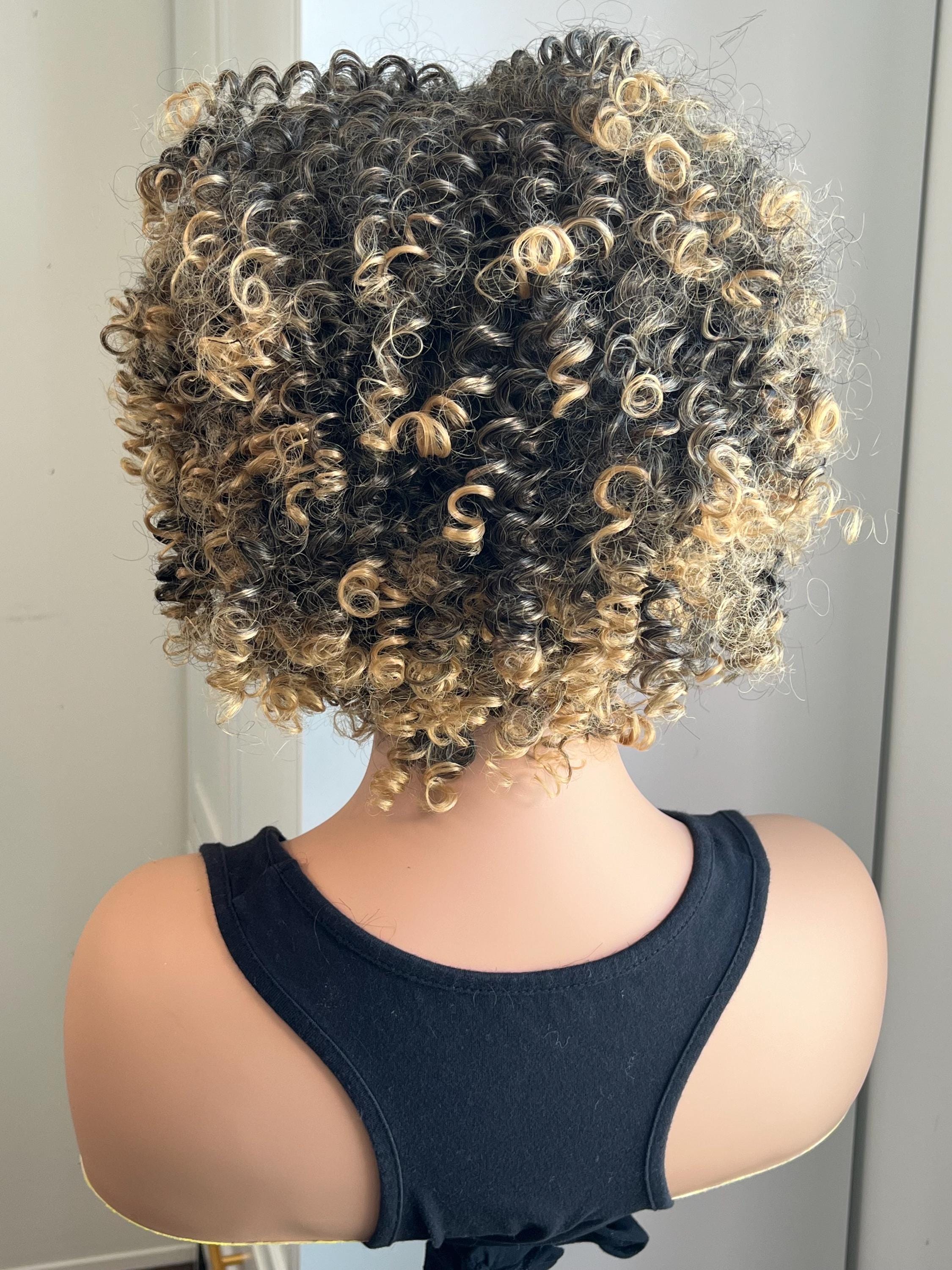 Blonde curly Afro wig | Premium Synthetic fibers| availabile in color T27, 1b/613 and black #1