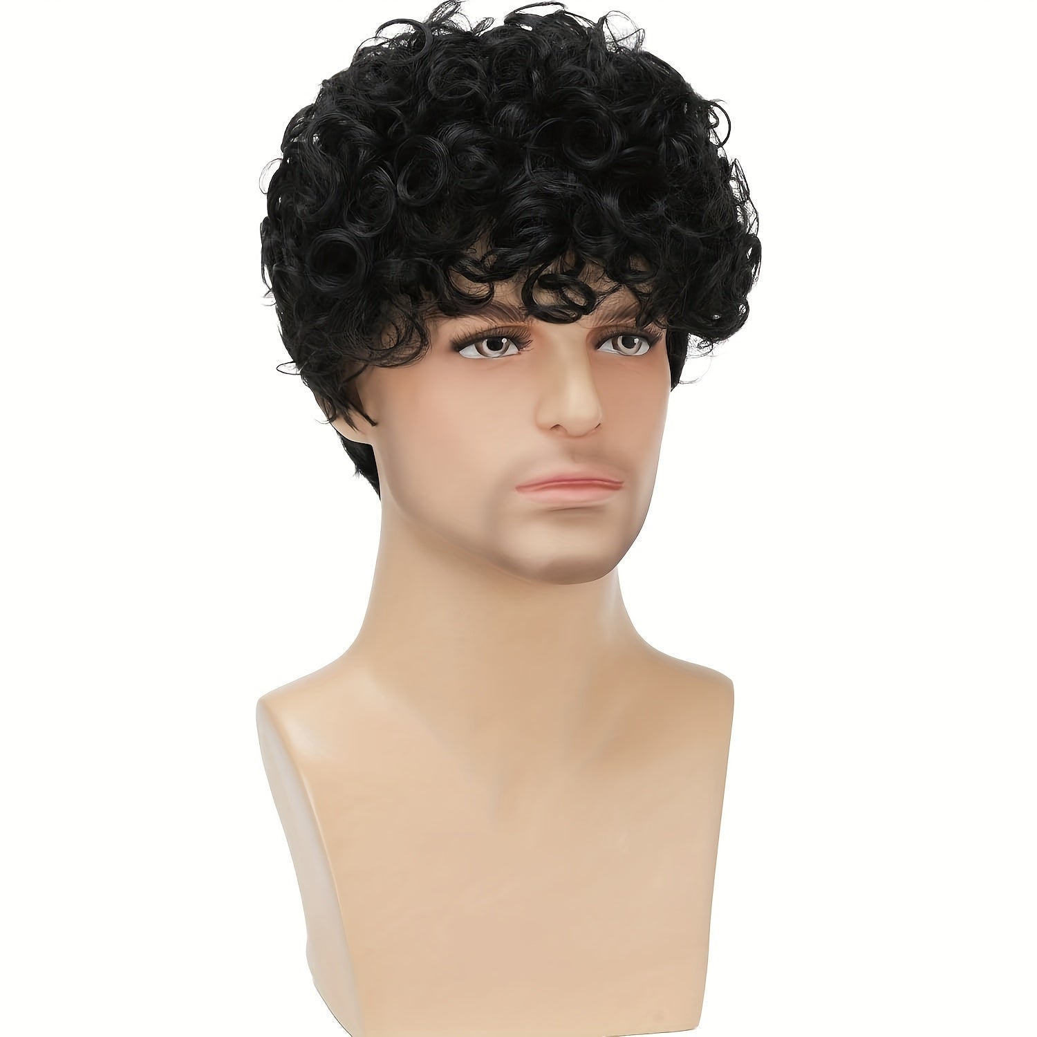 Men's 6-Inch Afro Curly Wig