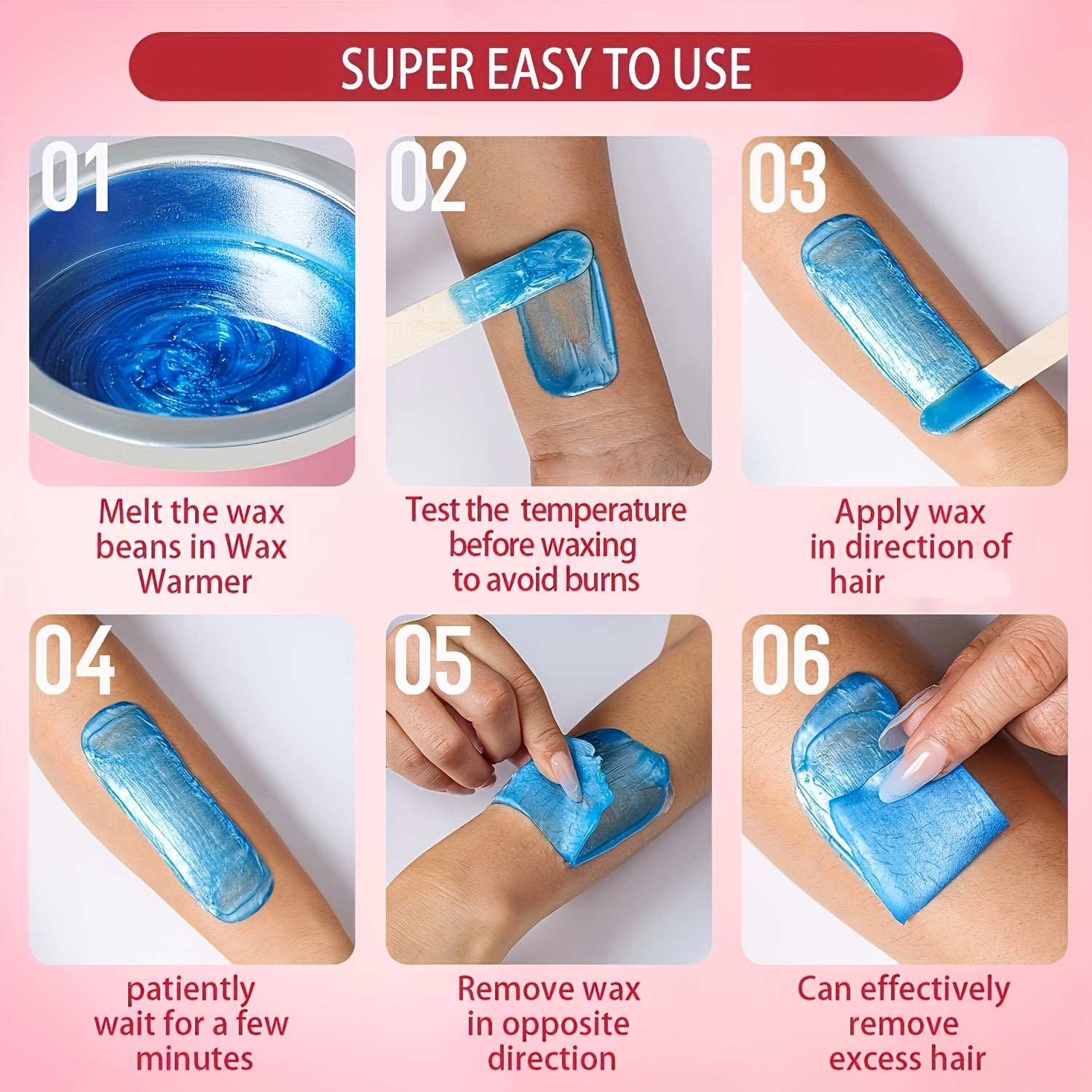 4 Packs Hair Removal Wax Beans
