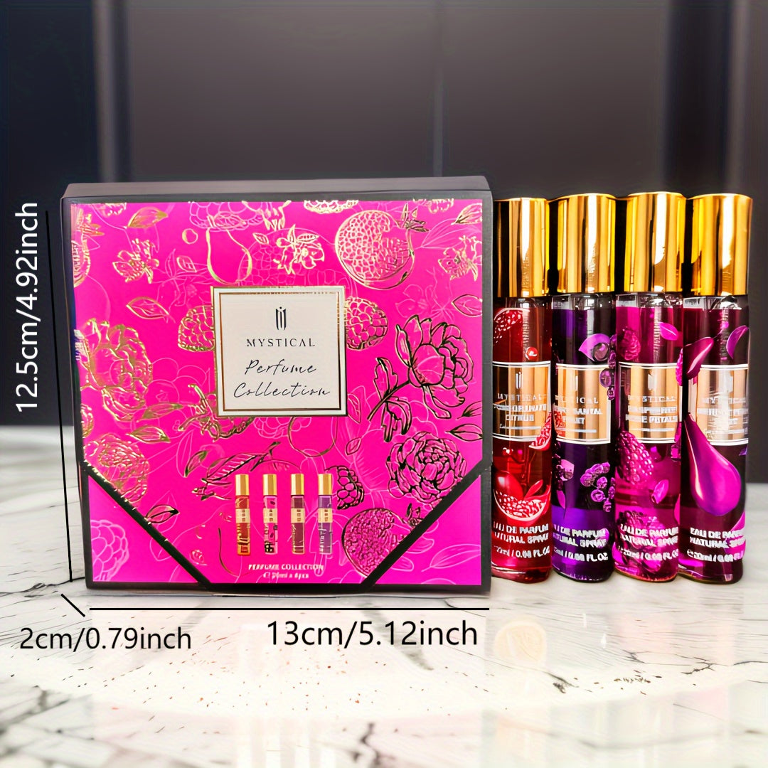 MYSTICAL Women'S Fragrance Gift Set, Mother'S Day, Holiday, Valentine'S Day Gift, Lasting Fresh Fruit Fragrance, Suitable For Daily Life, Dating And Gift Perfume, Let You Release The Unique Charm Of Women, Fragrance Does Not