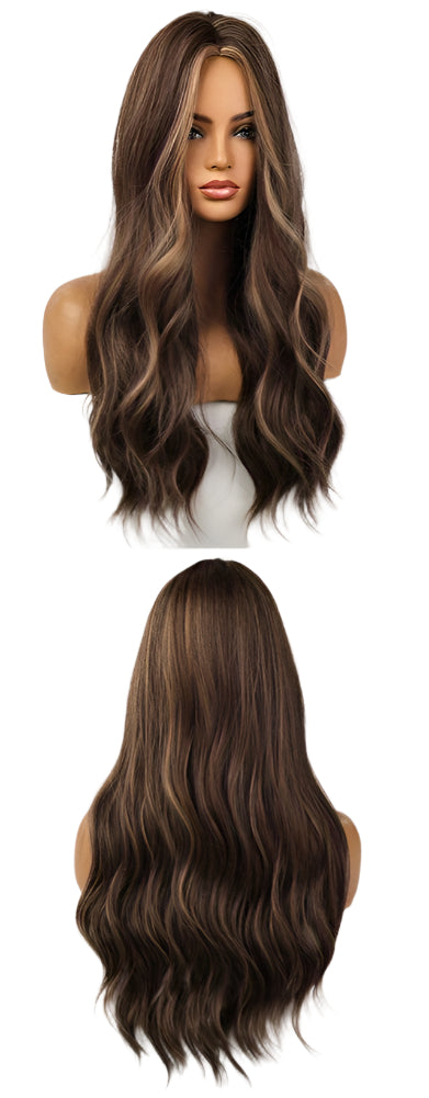 Highlight Blonde Long Body Wave Hair Wigs