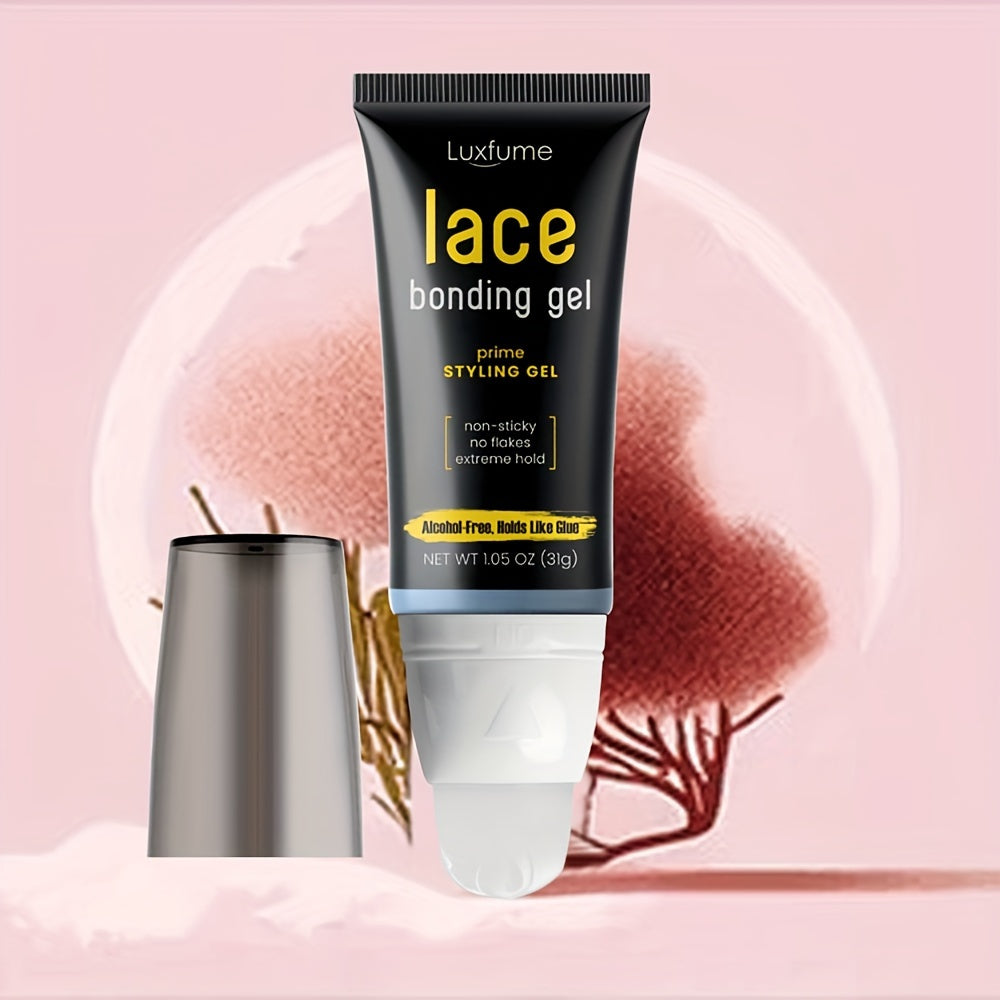 LuxFume Prime Lace Bonding Gel, 50g - Alcohol-Free, Strong Hold & Natural Finish, Gentle on Skin, Invisible Wig Adhesive for All-Day Wear,, Wig Glue for Front Lace Waterproof