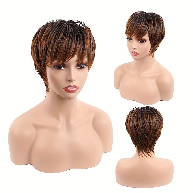 Elegant 10" Glueless Pixie Cut Wig