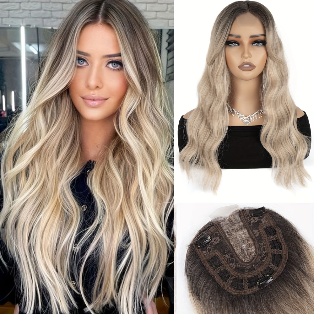 22Inch Clip-In Synthetic Hairpiece To Volume
