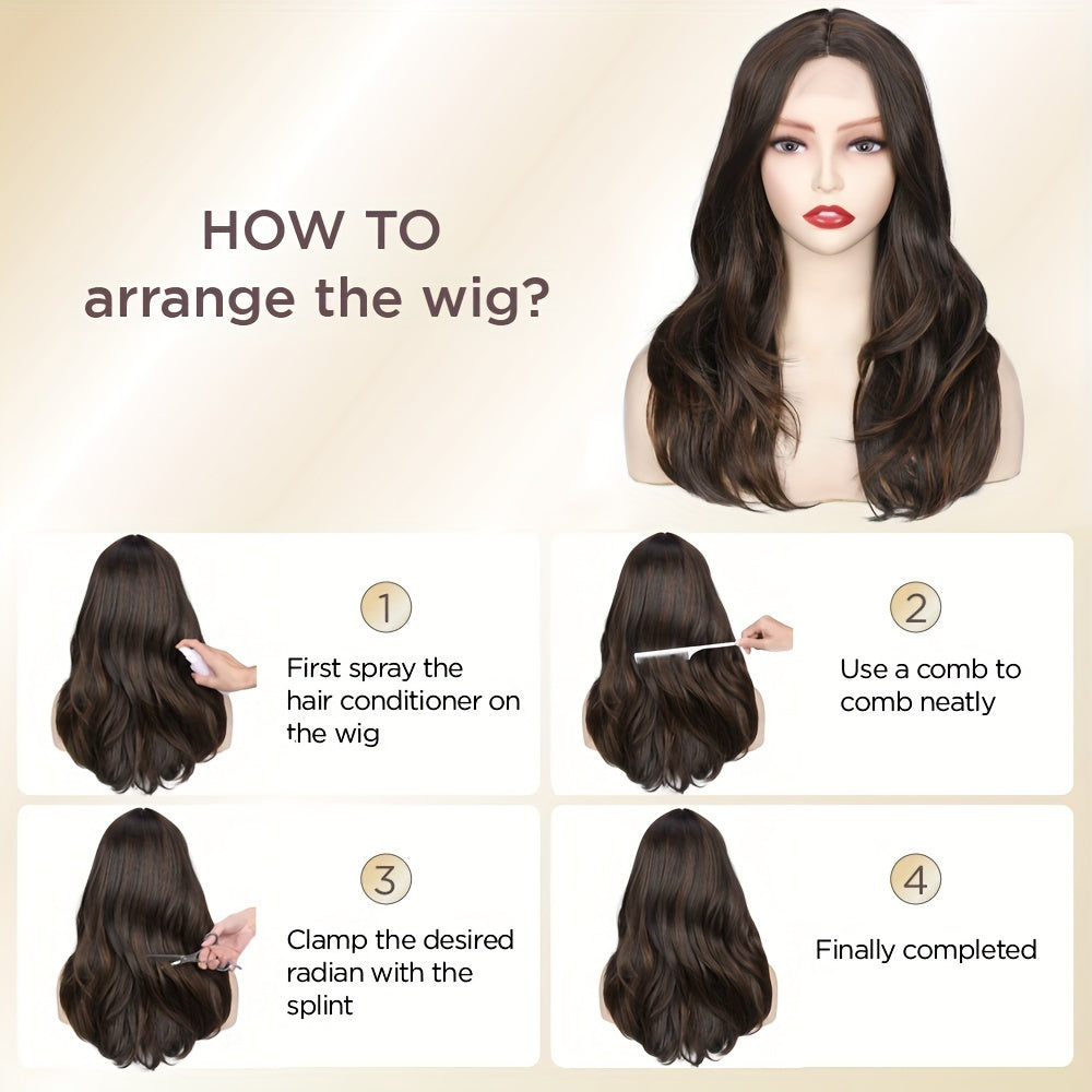 Long Wavy Wig With Highlights
